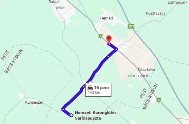 Autómosó Örkény – útvonal Tatárszentgyörgyről Megközelítés Tatárszentgyörgy – Koronglőtér irányából az örkényi kézi autómosóhoz